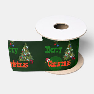 Lawn Bowls, Christmas Satin Ribbon