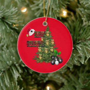 Lawn Bowls Christmas Tree Design, Ceramic Tree Decoration