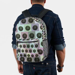 Lawn Bowls Colorful Pop Art, Printed Backpack