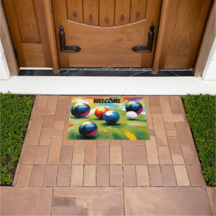 Lawn Bowls Colour Splash, Doormat