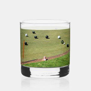 Lawn Bowls Competition Game In Action, Whiskey Glass
