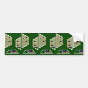 Lawn Bowls Dimensional Art, Bumper Sticker