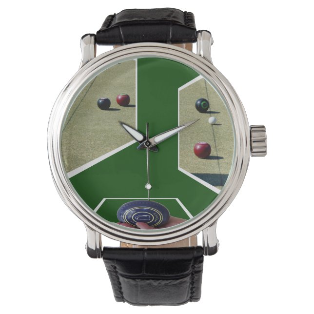 Lawn Bowls Dimensional Art, Watch (Front)