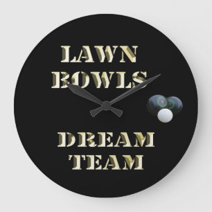 Lawn Bowls Dream Team,   Large Clock