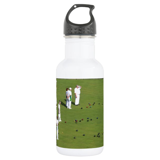 Lawn Bowls England 532 Ml Water Bottle (Front)