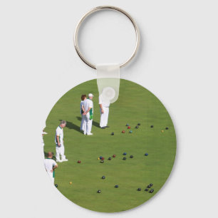 Lawn Bowls England Key Ring