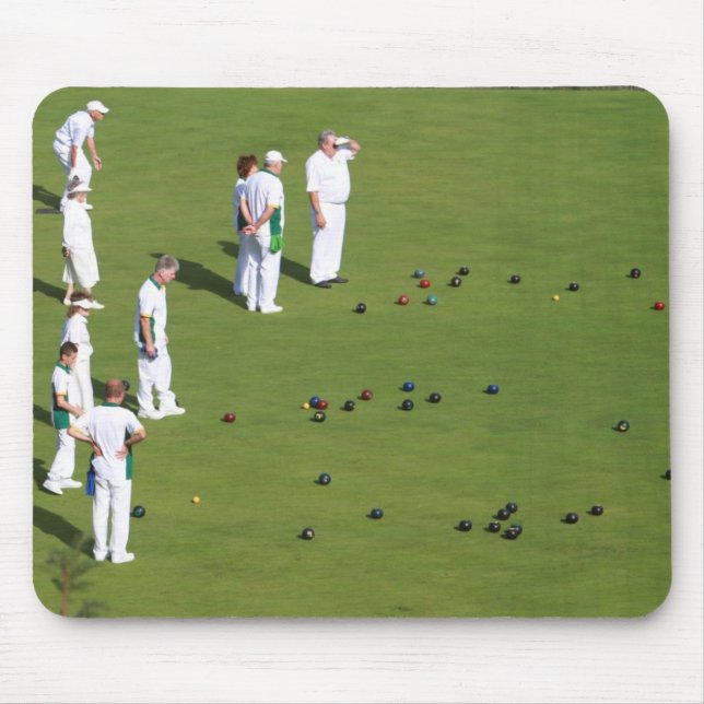 Lawn Bowls England Mouse Mat (Front)