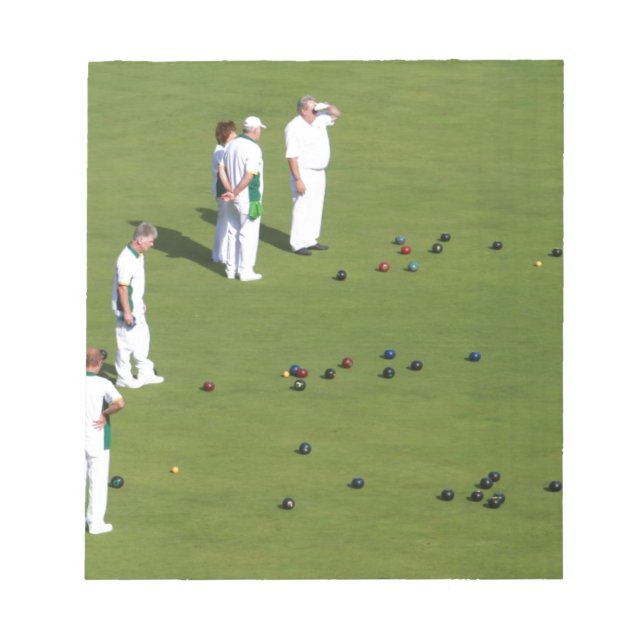 Lawn Bowls England Notepad (Front)