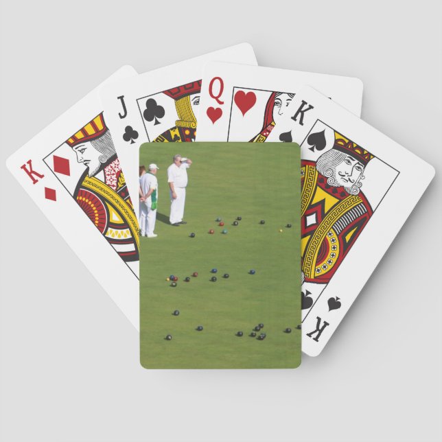 Lawn Bowls England Playing Cards (Back)