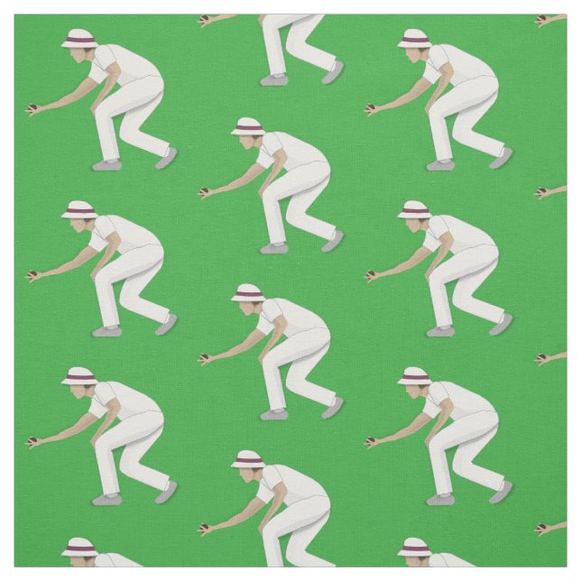 Lawn Bowls Fabric (Swatch)
