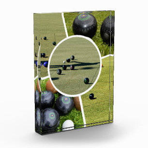 Lawn Bowls Five Picture Photo Collage, Photoblock