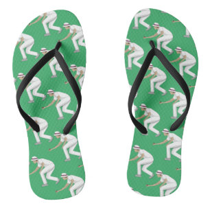 Lawn Bowls Flip Flops