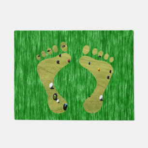 Lawn Bowls Footprints, Doormat