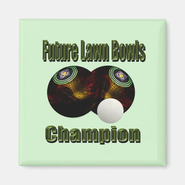 Lawn Bowls Future Champion, Magnet (Front)