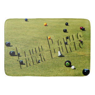 Lawn Bowls Game And Logo, Bath Mat