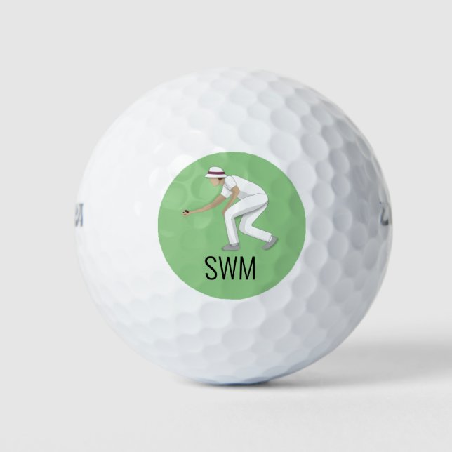 Lawn Bowls Golf Balls (Front)