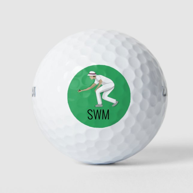 Lawn Bowls Golf Balls (Front)