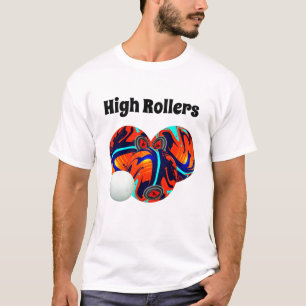 Lawn Bowls High Rollers, Mens Tshirt