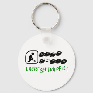 Lawn Bowls -I Never Get Jack Of It! Key Ring