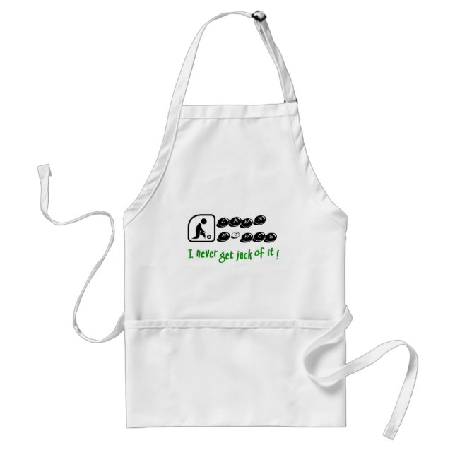 Lawn Bowls -I Never Get Jack Of It! Standard Apron (Front)