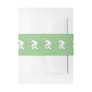 Lawn Bowls Invitation Belly Band