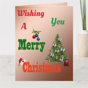 Lawn Bowls, Jumbo Christmas Card, Card
