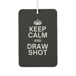 Lawn Bowls - Keep Calm & Draw Shot Car Air Freshener