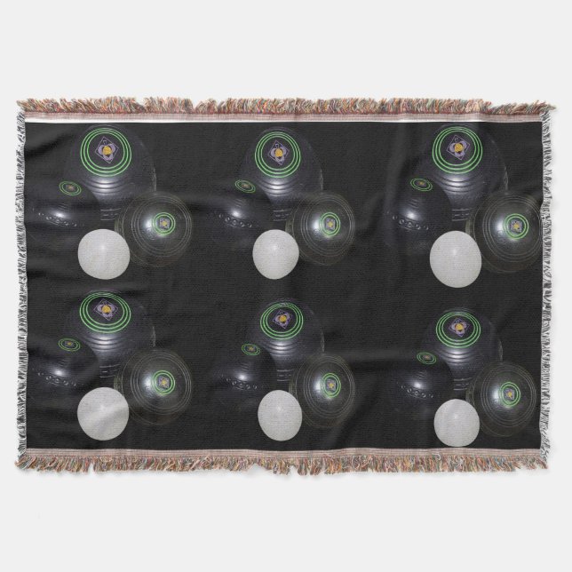 Lawn Bowls Lets Play, Throw Blanket (Front)