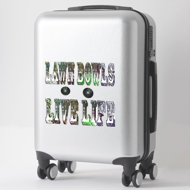 Lawn Bowls Life Life Logo, (Suitcase)