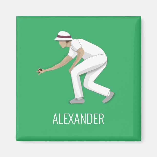 Lawn Bowls Magnet (Front)