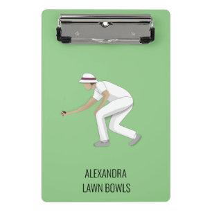 Lawn Bowls Mini Clipboard
