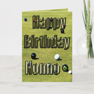 Lawn Bowls Nonno Birthday Card