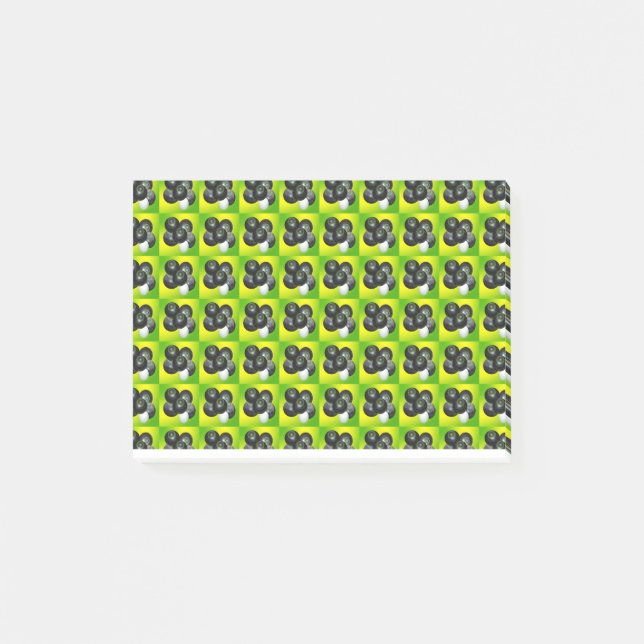 Lawn Bowls On Lime. Post-it Notes (Front)