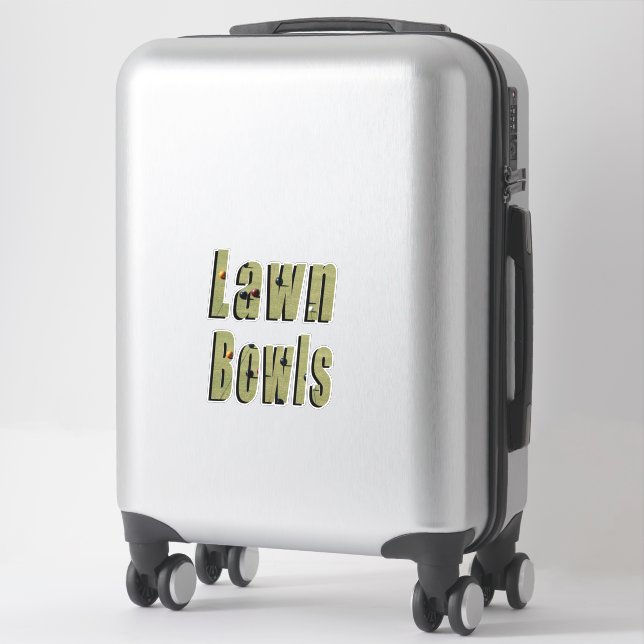 Lawn Bowls Picture Logo, (Suitcase)