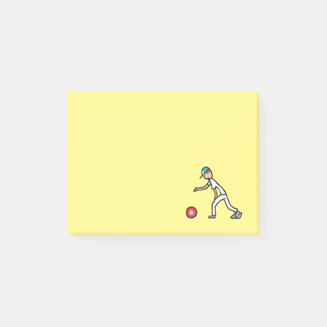 Lawn Bowls Post-it Notes (Front)