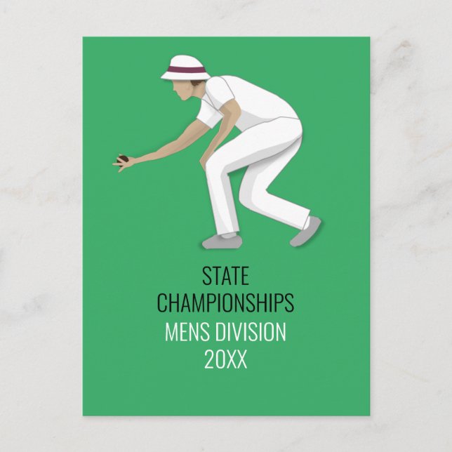 Lawn Bowls Postcard (Front)