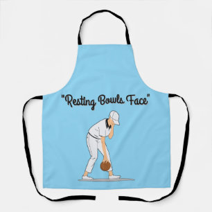 Lawn Bowls: Resting Bowls Face Apron