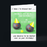 Lawn Bowls, Short mat bowls birthday card<br><div class="desc">A perfect card for people that love playing bowls,  any day of the week. The text on this card can be personalised. A fun birthday card for bowls lovers.</div>