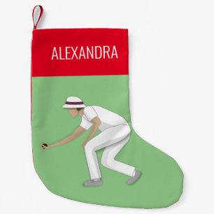 Lawn Bowls Small Christmas Stocking