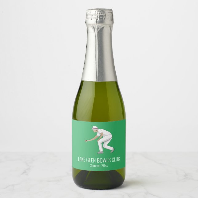 Lawn Bowls Sparkling Wine Label (Front)