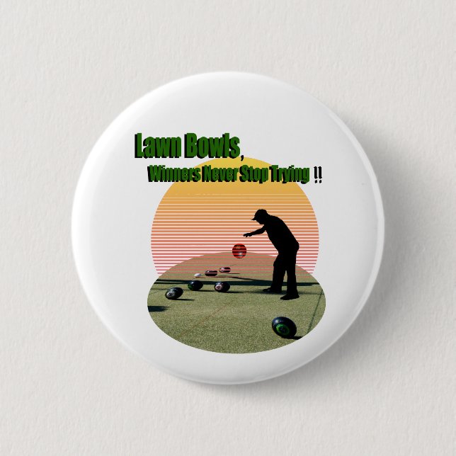 Lawn Bowls The Winners Design, Badge (Front)