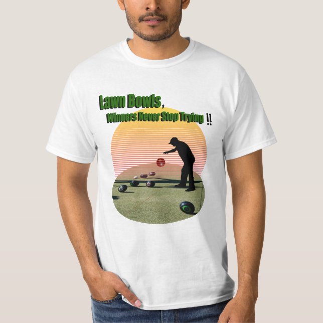 Lawn Bowls The Winners Design, Tshirt (Front)