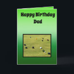 Lawn Bowls Theme Fathers Birthday, Card<br><div class="desc">Pictured is a Lawn Bowls Theme Fathers Day Design</div>