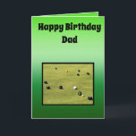 Lawn Bowls Theme Fathers Birthday, Card<br><div class="desc">Pictured is a Lawn Bowls Theme Fathers Day Design</div>