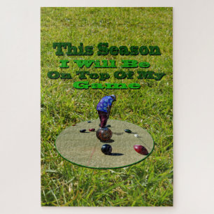 Lawn Bowls This Season I Will Be On Top Of My Game Jigsaw Puzzle