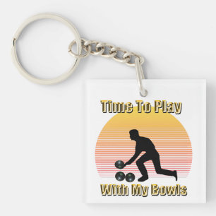 Lawn Bowls: Time To Play With My Bowls, Key Ring