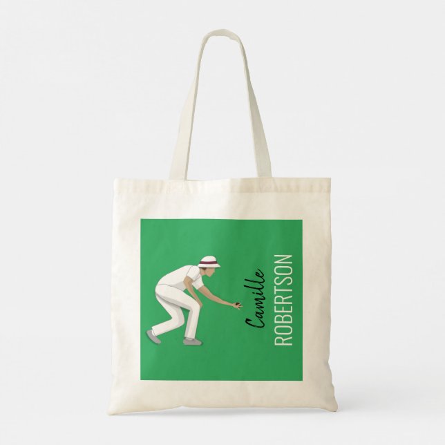 Lawn Bowls Tote Bag (Back)
