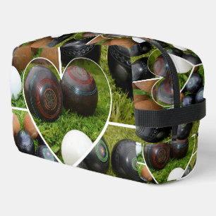 Lawn Bowls Vintage Photo Collarge, Dopp Kit