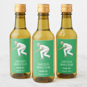 Lawn Bowls Wine Label