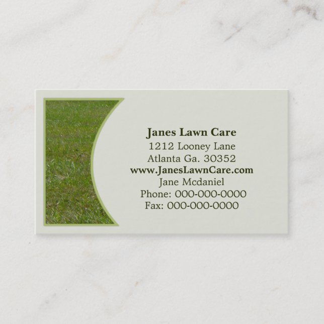 Lawn Business Card (Front)